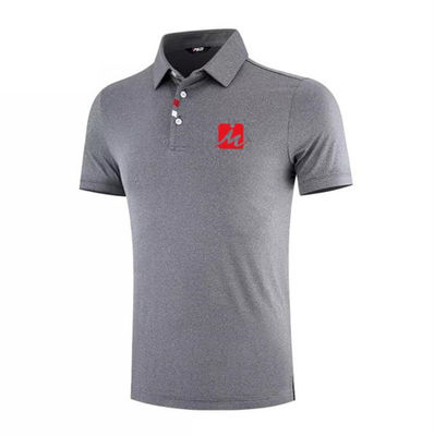 Breathable ergatterter Polyester-Polo Shirts Mens Golf Shirts-Spandex Recyled