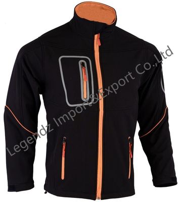 Wasserdichten der im Freien multi die Taschen-Reißverschluss Jacken-Männer Espandex warme mit Kapuze Jacke Softshell