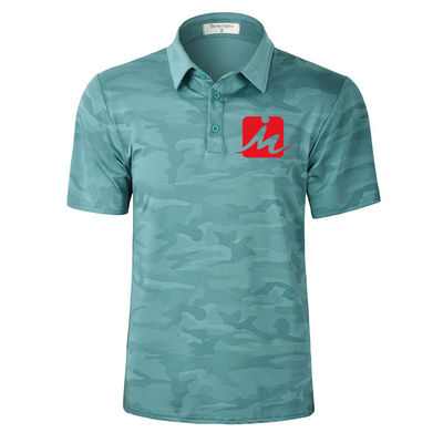 Golf-Polo-T-Shirt Breathable Tarnungs-Sommer-Golf-Hemd-Feuchtigkeit Wicking schnelles trockenes