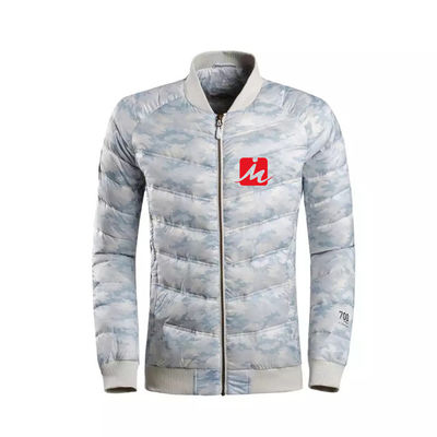 Polyester-wasserdichter Windjacke-Jacken-Mann-Baseball-Puffer-Leichtgewichtler 100% hinunter Jacke