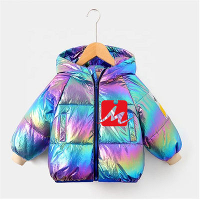 Windundurchlässiger Leichtgewichtler hinunter Jacken-Laser beschichtet Kinderwinter hinunter Jacke für Kinder