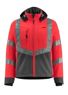 Jackenarbeitskleidung softshell Männer softshell Jacke Leuchtstofffarbreflektierendes Farbwasserdichte Jacken