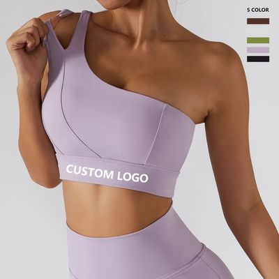 Einzelner schräger Schultergurt für Damen, Yoga, Fitness, Unterwäsche, hochschlagfestes Stützrohr
