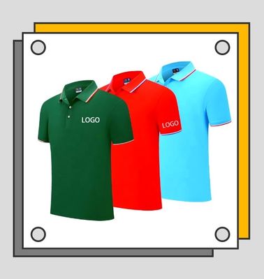 Polo Quick Dry Collared Shirts 100% der Polyester-Baumwollhemd-Männer