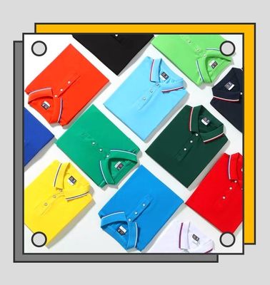 Polo Quick Dry Collared Shirts 100% der Polyester-Baumwollhemd-Männer