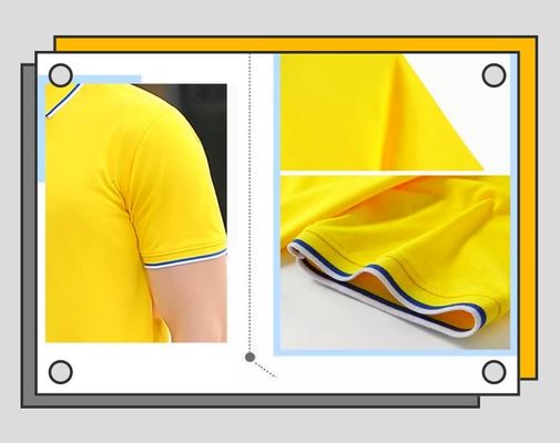 Polo Quick Dry Collared Shirts 100% der Polyester-Baumwollhemd-Männer
