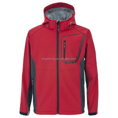 Polyester Breathable KINDim freien mit Kapuze Jacken-Kleiderjunge Softshell-Jacke