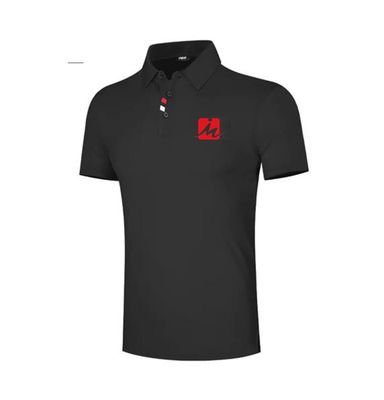 Breathable ergatterter Polyester-Polo Shirts Mens Golf Shirts-Spandex Recyled