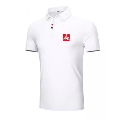 Breathable ergatterter Polyester-Polo Shirts Mens Golf Shirts-Spandex Recyled