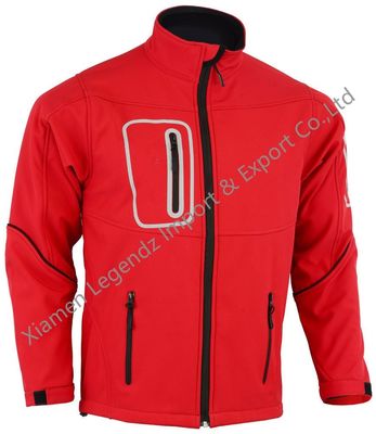 Wasserdichten der im Freien multi die Taschen-Reißverschluss Jacken-Männer Espandex warme mit Kapuze Jacke Softshell