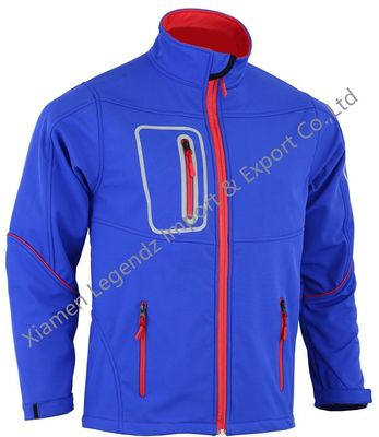 Wasserdichten der im Freien multi die Taschen-Reißverschluss Jacken-Männer Espandex warme mit Kapuze Jacke Softshell