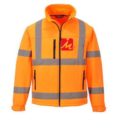 Hohe Kleiderweiche reflektierende Sicherheit Softshell-Jacke der Sicht-EN471