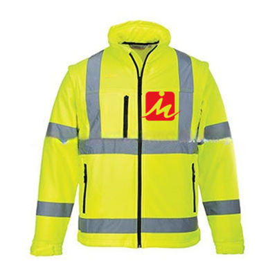 Hohe Kleiderweiche reflektierende Sicherheit Softshell-Jacke der Sicht-EN471