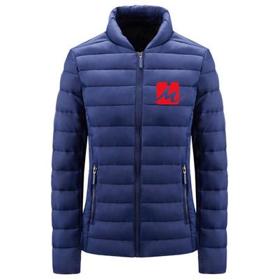Hinunter Leichtgewichtler hinunter Jacken-Stadt-die zufällige Baumwollkragen-Taschen-Polyester-Reißverschluss-Jacke haltbar