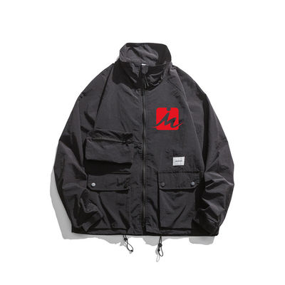 Mit Kapuze wasserdichte Windjacke-Jacken entspringen Autumn Outdoor Light Windbreaker-Jacke