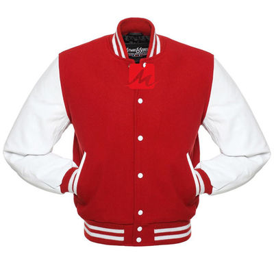 Breathable Stickerei-Denim-Jacken-kundenspezifische langärmlige Baseball-Uni-Jacke