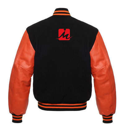 Breathable Stickerei-Denim-Jacken-kundenspezifische langärmlige Baseball-Uni-Jacke