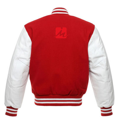Breathable Stickerei-Denim-Jacken-kundenspezifische langärmlige Baseball-Uni-Jacke