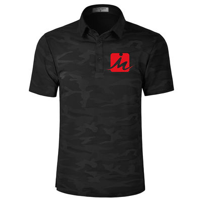 Golf-Polo-T-Shirt Breathable Tarnungs-Sommer-Golf-Hemd-Feuchtigkeit Wicking schnelles trockenes