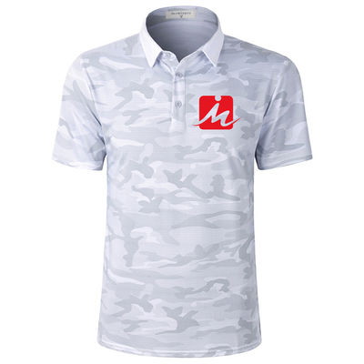 Golf-Polo-T-Shirt Breathable Tarnungs-Sommer-Golf-Hemd-Feuchtigkeit Wicking schnelles trockenes