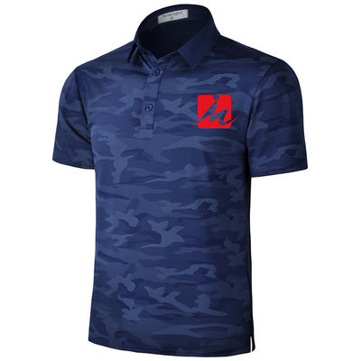 Golf-Polo-T-Shirt Breathable Tarnungs-Sommer-Golf-Hemd-Feuchtigkeit Wicking schnelles trockenes