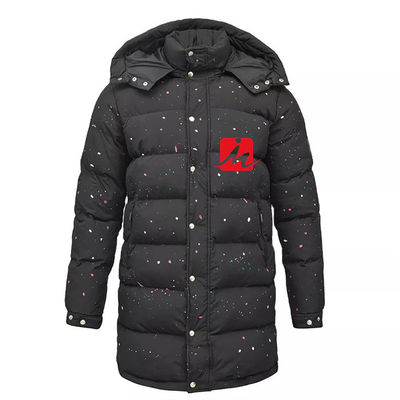 GLÄNZENDER Puffer aufgefüllte Jacken-kundenspezifische warme Winter-Oberbekleidung hinunter Jacke