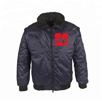Polyester personifizierte die wasserdichte der Bomber-Jacke der Arbeits-einheitlicher Taft-kundenspezifischen Männer