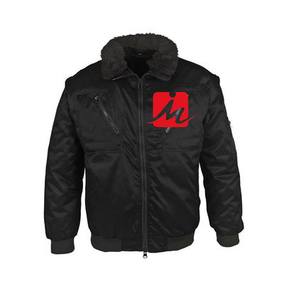 Polyester-Baumwolle personifizierte Arbeits-einheitliche kundenspezifische wasserdichte Bomber-Jacke