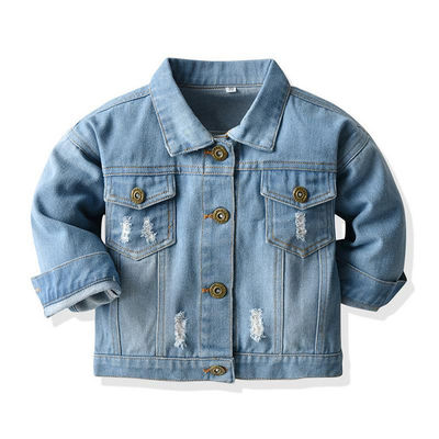 Das Kind der Mädchen kundenspezifischer Stickerei-Denim-Jacken Soem-Jungen Outwear Jacke
