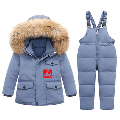 Polyester-Leichtgewichtler hinunter Jacken-weißen Duck Down Coat Outerwear Children-Overall-Overall