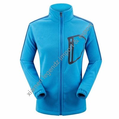 Klassische Mountainnering-Sport-Winter-Jacke für Frauen machen oben Polyester-starke Vlies-Jacke Reißverschluss zu