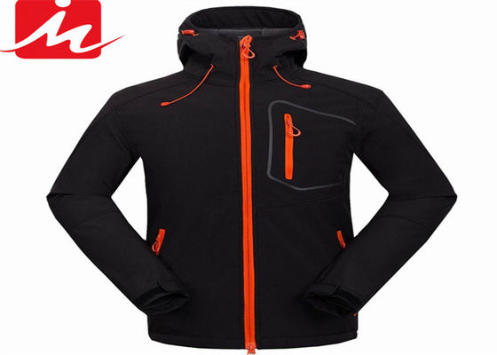 Wasserabweisende Spandex-Jacke der im Freien das Polyester wasserdichte Softshell-Jacken-Winter-Männer