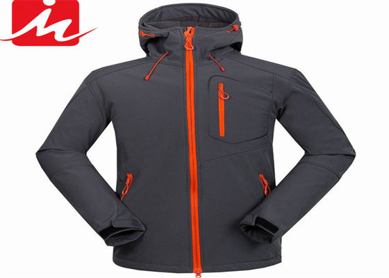 Wasserabweisende Spandex-Jacke der im Freien das Polyester wasserdichte Softshell-Jacken-Winter-Männer