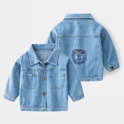 reclye Großhandelsjacke frühlinges und des Denims der zufälligen Jungen des Herbstes für Kinder