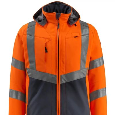Jackenarbeitskleidung softshell Männer softshell Jacke Leuchtstofffarbreflektierendes Farbwasserdichte Jacken