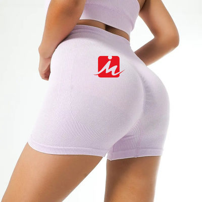 Damen 5-teiliger Sport-BH und Leggings, nahtlos, gerippt, Fitness-Sets, Sportbekleidung