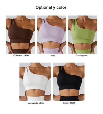 Einzelner schräger Schultergurt für Damen, Yoga, Fitness, Unterwäsche, hochschlagfestes Stützrohr