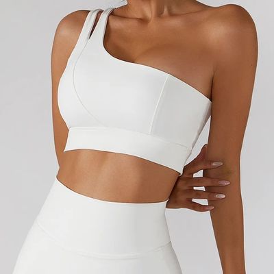 Einzelner schräger Schultergurt für Damen, Yoga, Fitness, Unterwäsche, hochschlagfestes Stützrohr