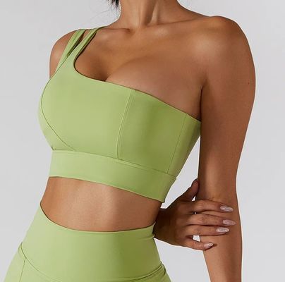 Einzelner schräger Schultergurt für Damen, Yoga, Fitness, Unterwäsche, hochschlagfestes Stützrohr