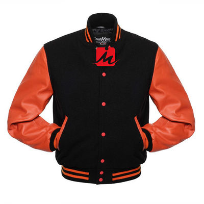 Breathable Stickerei-Denim-Jacken-kundenspezifische langärmlige Baseball-Uni-Jacke